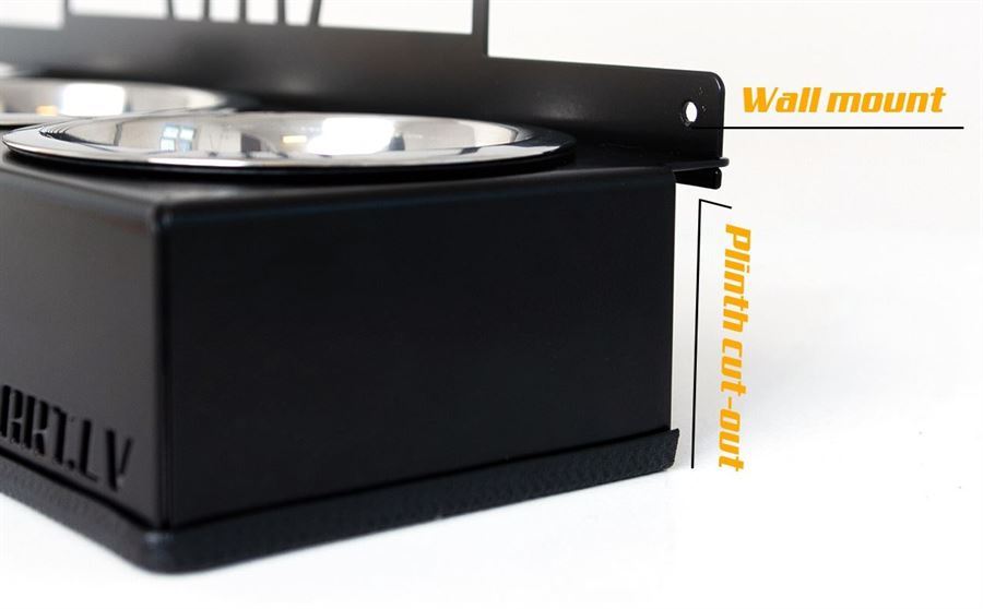 Mangeoire pour chien à 3 bols, Bearded Collies Dog breed, Raised Feeding Station