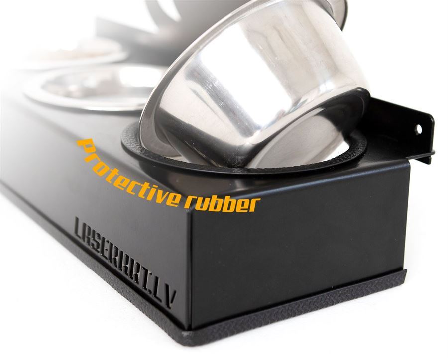 3-Bowl Dog Feeder, Pekingese Dog breed, Raised Feeding Station